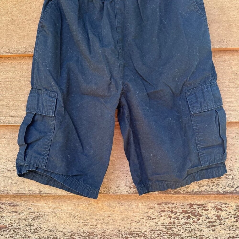 Childrens Place Boys Black Cargo Shorts Size 16 Adjustable Waist Cotton Blend - Picture 5 of 7